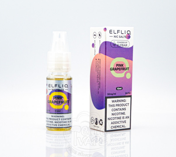 Elf Bar ElfLiq Salt Pink Grapefruit 10ml 50mg від ELF BAR (оригінал) зі смаком грейпфруту