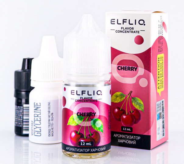 Жидкость Elf Bar ElfLiq Salt Cherry 30ml 50mg от ELF BAR (оригинал, набор компонентов) со вкусом вишни