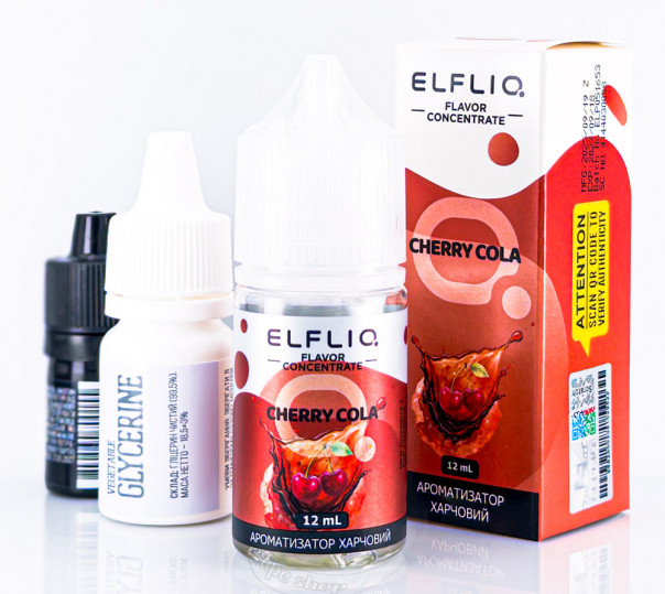 Elf Bar ElfLiq Salt Cherry Cola 30ml 50mg від ELF BAR (оригінал, набір компонентів) зі смаком вишневої коли