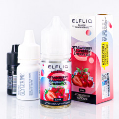 Elf Bar ElfLiq Salt Strawberry Raspberry Cherry Ice 30ml 50mg