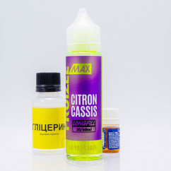Fruizee Max Salt Citron, Cassis 60ml 50mg