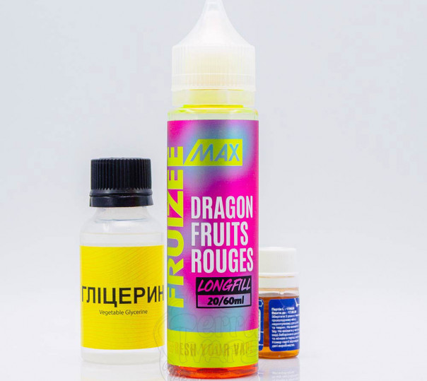 Рідина Fruizee Max Salt Dragon, Fruits Rouges 60ml 50mg зі смаком пітахаї та червоних ягід (набір компонентів)