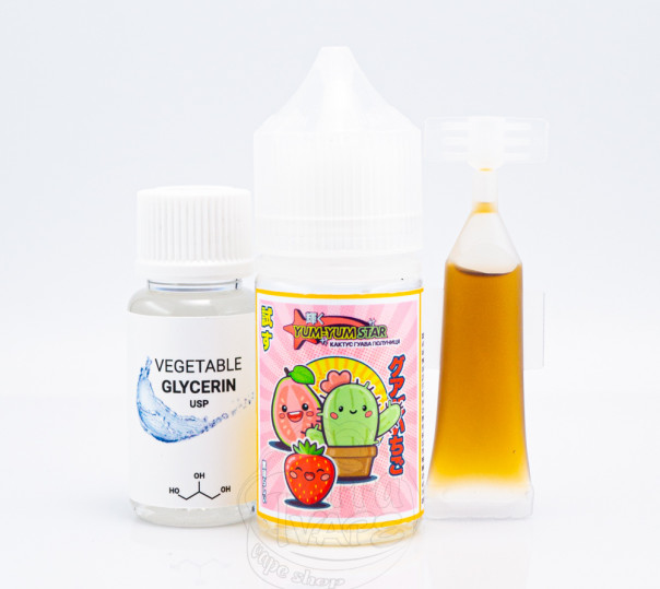 Рідина Yum-Yum Star Salt Кактус гуава полуниця 30ml 0mg (набір компонентів)