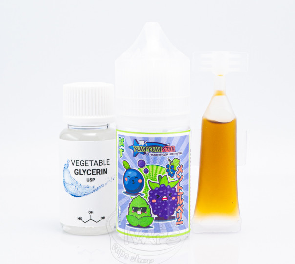 Рідина Yum-Yum Star Salt Лісові ягоди з ментолом 30ml 0mg (набір компонентів)