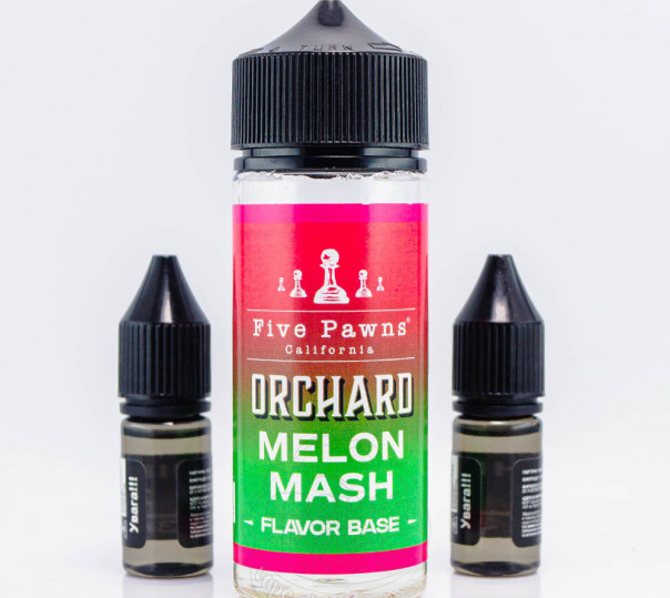 Рідина Five Pawns Orchard Blends Organic Shortfill Melon Mash 120ml 3mg зі смаком кавуна та дині