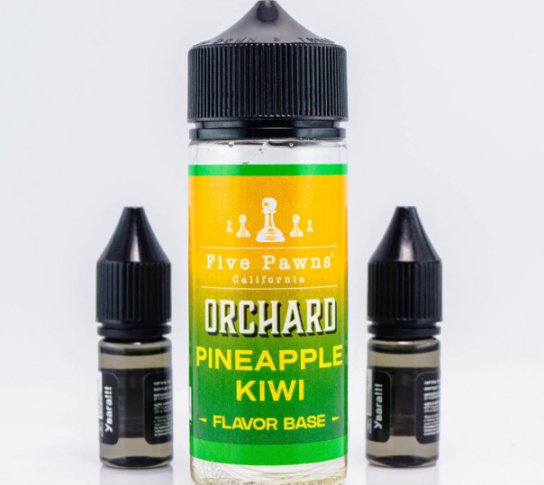 Рідина Five Pawns Orchard Blends Organic Shortfill Pineapple Kiwi 100ml 0mg зі смаком ананасу тіа ківі