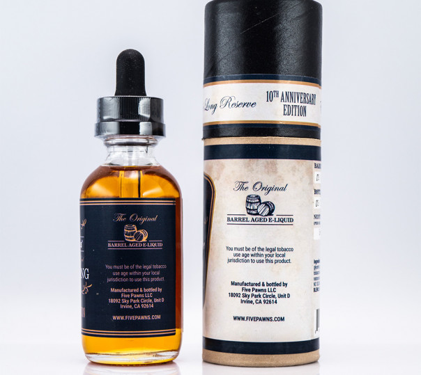 Рідина Five Pawns Organic Castle Long RESERVE 60ml 3mg на органічному нікотині зі смаком бурбона, мигдалю і кокоса Рідина Five Pawns Organic Castle Long RESERVE 60ml 3mg на органічному нікотині зі смаком бурбона, мигдалю і кокоса