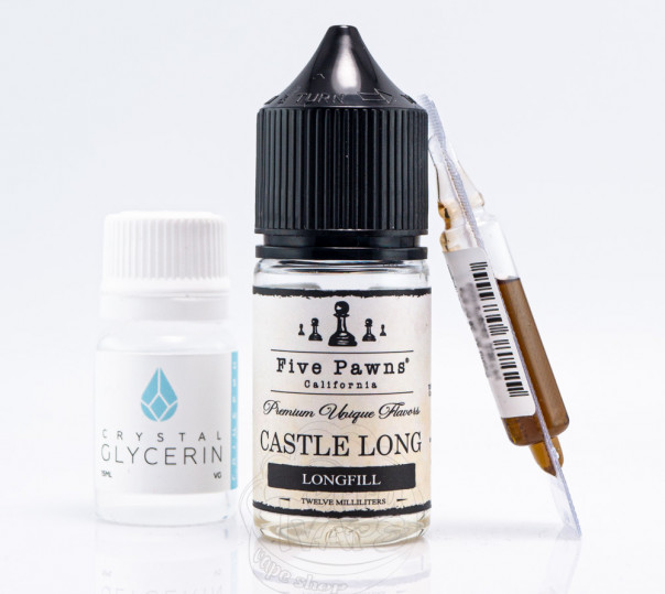 Рідина Five Pawns Salt Castle Long 30ml 50mg зі смаком бурбона з кокосом і мигдалем (набір компонентів)