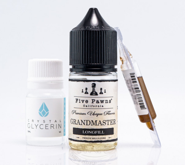 Жидкость Five Pawns Salt Grandmaster 30ml 50mg со вкусом банана с арахисовым маслом (набор компонентов)