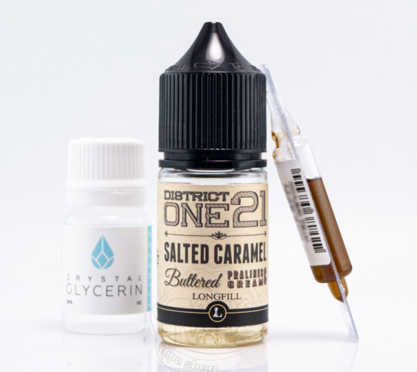 Жидкость Five Pawns The Legacy Collection Salt District One21 Salted Caramel 30ml 50mg со вкусом соленой карамели, пралине и сливок (набор компонентов)