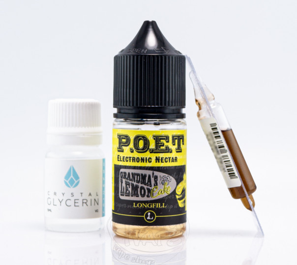 Рідина Five Pawns The Legacy Collection Salt POET Grandma’s Lemon Cake 30ml 50mg зі смаком лимонного пирога (набір компонентів)