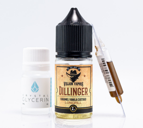 Рідина Five Pawns The Legacy Collection Salt Villain Vapors Dillinger 30ml 50mg зі смаком морозива, крем-брюле та карамелі (набір компонентів)