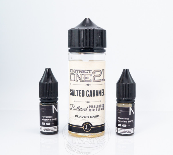 Рідина Five Pawns Legacy Collection Organic Shortfill District One 21 Salted Caramel 100ml 0mg без нікотину
