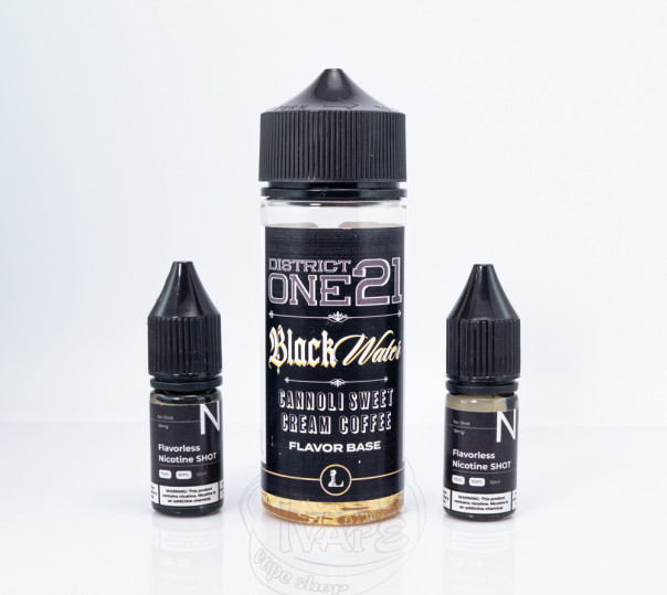 Жидкость Five Pawns Legacy Collection Organic Shortfill District One 21 Black Water 120ml 3mg на органическом никотине