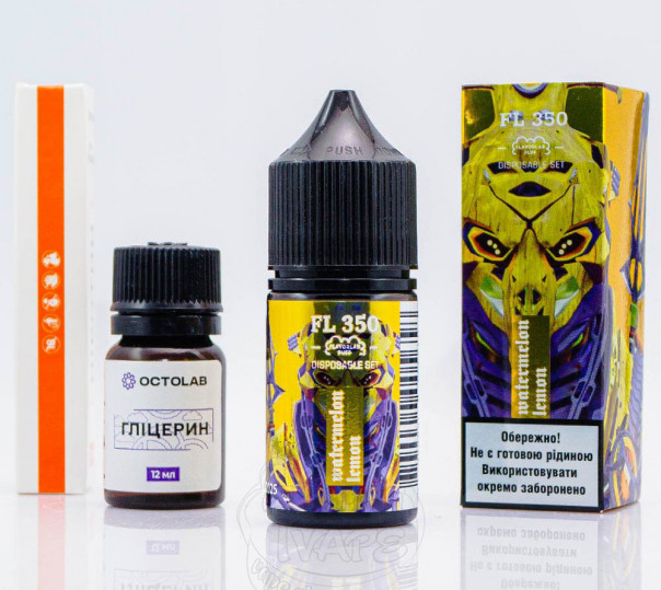 Рідина Flavorlab FL350 Salt Watermelon Lemon 30ml 50mg зі смаком кавуна та лимона з холодком (набір компонентів)