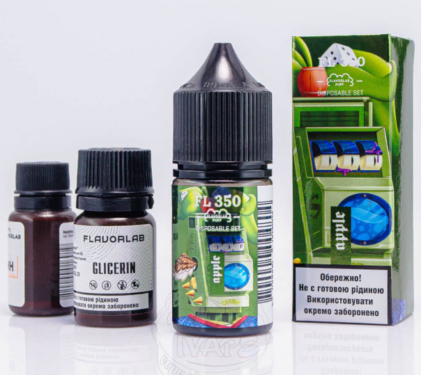 Рідина Flavorlab FL350 Salt Apple 30ml 50mg зі смаком яблука (набір компонентів)