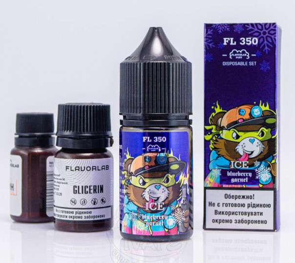 Рідина Flavorlab FL350 Salt Blueberry Garnet Ice 30ml 50mg зі смаком чорниці та гранату (набір компонентів)