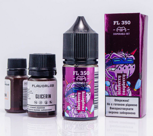 Жидкость Flavorlab FL350 Salt Blueberry Raspberry 30ml 50mg со вкусом черники и малины (набор компонентов)