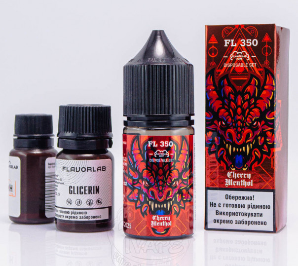 Жидкость Flavorlab FL350 Salt Cherry Menthol 30ml 50mg со вкусом вишни с ментолом (набор компонентов)