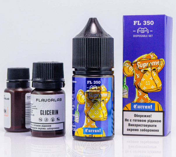 Рідина Flavorlab FL350 Salt Currant 30ml 50mg зі смаком чорної смородини (набір компонентів)