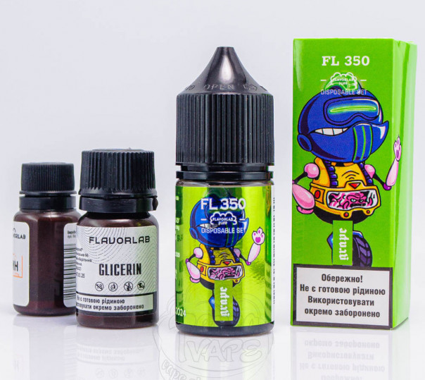 Рідина Flavorlab FL350 Salt Grape 30ml 50mg зі смаком винограду (набір компонентів)