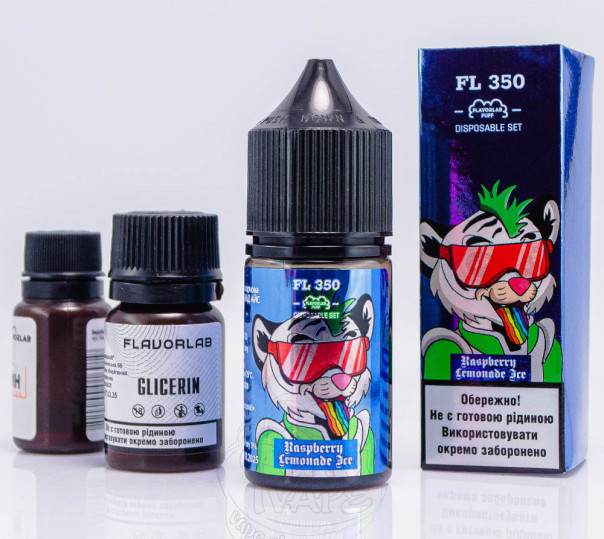 Рідина Flavorlab FL350 Salt Raspberry Lemonade Ice 30ml 50mg зі смаком малинового лимонаду (набір компонентів)