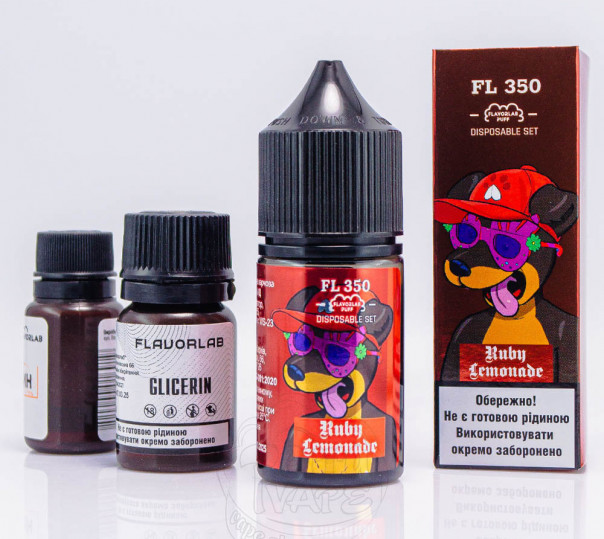 Рідина Flavorlab FL350 Salt Ruby Lemonade 30ml 50mg зі смаком лимонаду (набір компонентів)