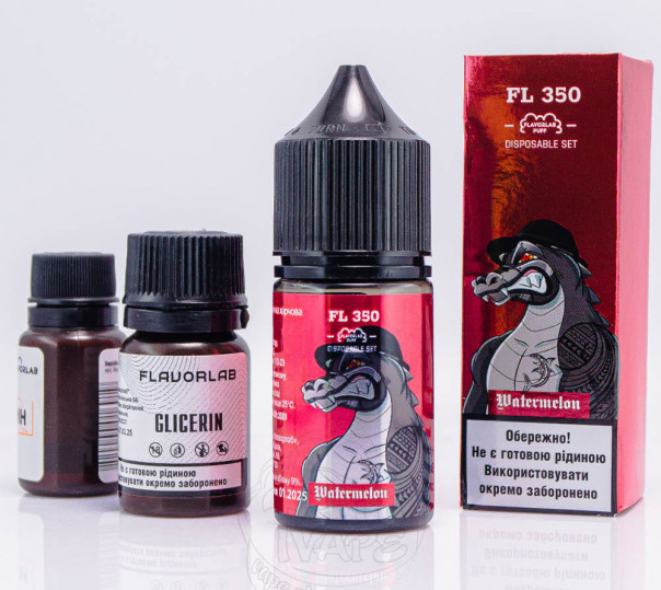Жидкость Flavorlab FL350 Salt Watermelon 30ml 50mg со вкусом арбуза (набор компонентов)
