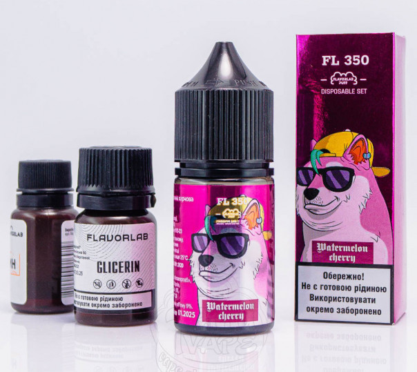Жидкость Flavorlab FL350 Salt Watermelon Cherry 30ml 50mg со вкусом арбуза и вишни (набор компонентов)