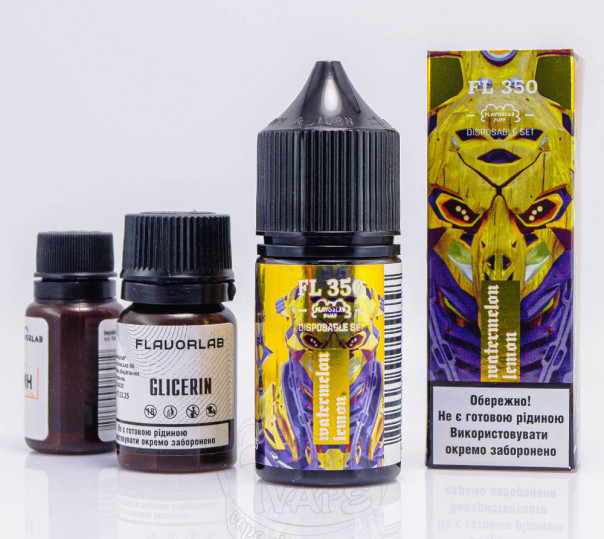 Жидкость Flavorlab FL350 Salt Watermelon Lemon 30ml 50mg со вкусом арбуза и лимона (набор компонентов)