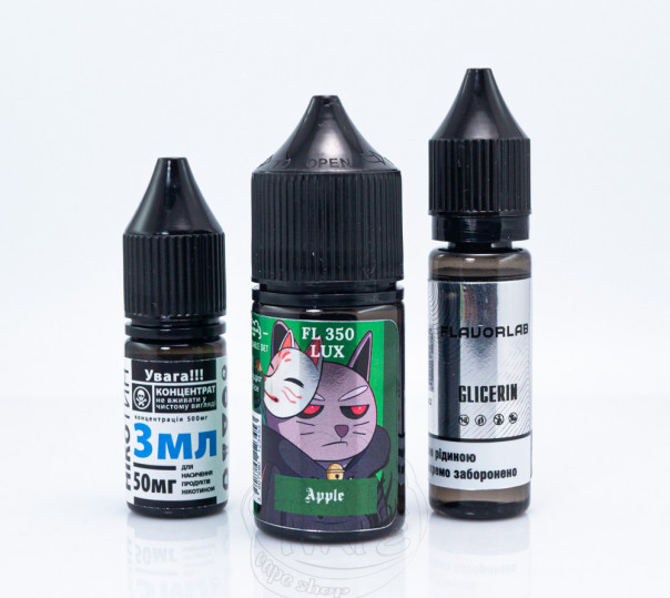Рідина Flavorlab FL350 LUX Salt Apple 30ml 50mg зі смаком яблука (набір компонентів)