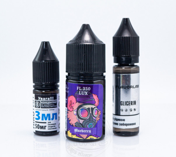 Рідина Flavorlab FL350 LUX Salt Blueberry 30ml 50mg зі смаком чорниці (набір компонентів)