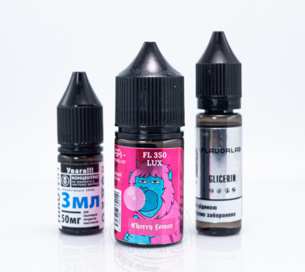 Жидкость Flavorlab FL350 LUX Salt Cherry Lemon 30ml 50mg со вкусом вишни и лимона (набор компонентов)