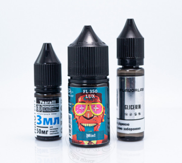 Рідина Flavorlab FL350 LUX Salt Mint 30ml 50mg зі смаком м'яти (набір компонентів)