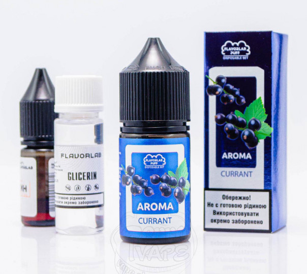 Рідина Flavorlab Puff Salt Currant 30ml 50mg зі смаком смородини (набір компонентів)