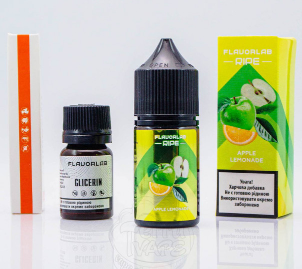 Жидкость Flavorlab Ripe Salt Apple Lemonade 30ml 50mg со вкусом яблочного лимонада (набор компонентов)