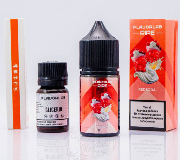 Жидкость Flavorlab Ripe Salt Redsoda 30ml 50mg со вкусом содовой из красных ягод (набор компонентов)