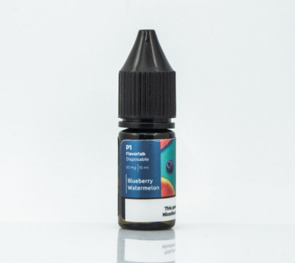 Жидкость Flavorlab P1 Salt Blueberry Watermelon 10ml 50mg на солевом никотине со вкусом черники и арбуза
