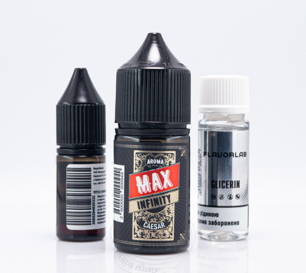 Рідина Aroma Max Infinity Salt Caesar 30ml 50mg зі смаком тютюну з кокосом (набір компонентів)