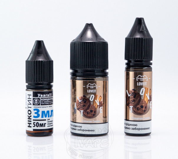 Жидкость Love It Salt Cinnamon Cookies 30ml 50mg (набор компонентов)