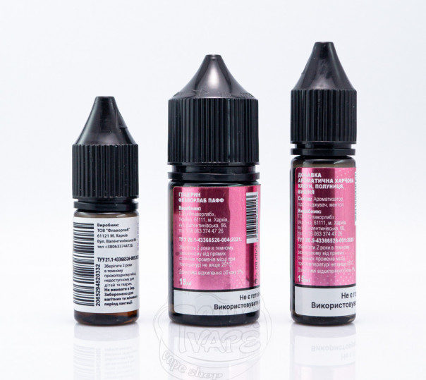 Рідина Love It Salt Watermelon Strawberry Cherry 30ml 50mg (набір компонентів) Рідина Love It Salt Watermelon Strawberry Cherry 30ml 50mg (набір компонентів)