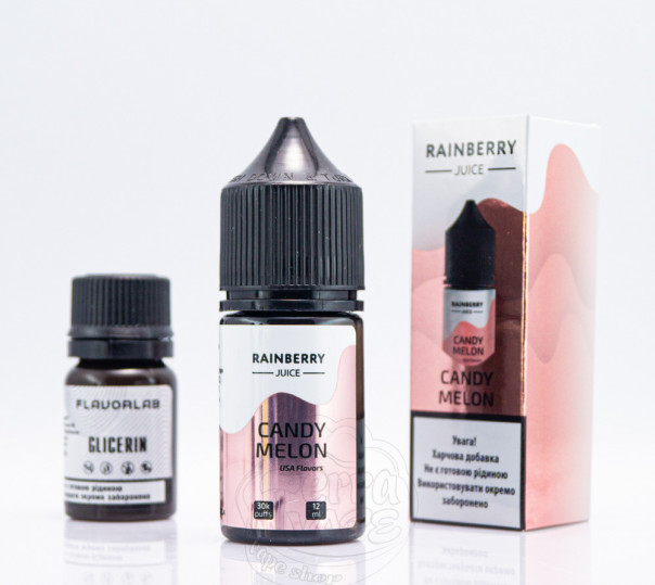 Рідина FlavorLab Rainberry Juice Salt Candy Melon 30ml 50mg зі смаком льодяників і дині (набір компонентів)