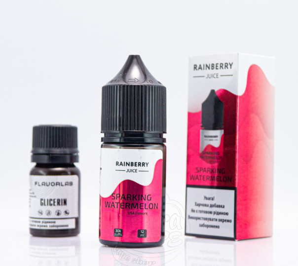Рідина Flavorlab Rainberry Juice Salt Sparking Watermelon 30ml 50mg зі смаком кавунової содової (набір компонентів)