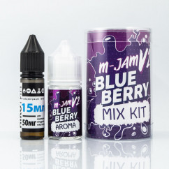Набір M-Jam v2 Salt Blueberry 30ml 50mg Рідина (набір компонентів)