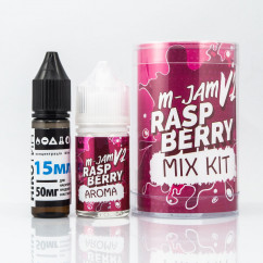 Набір M-Jam v2 Salt Raspberry 30ml 50mg Рідина (набір компонентів)