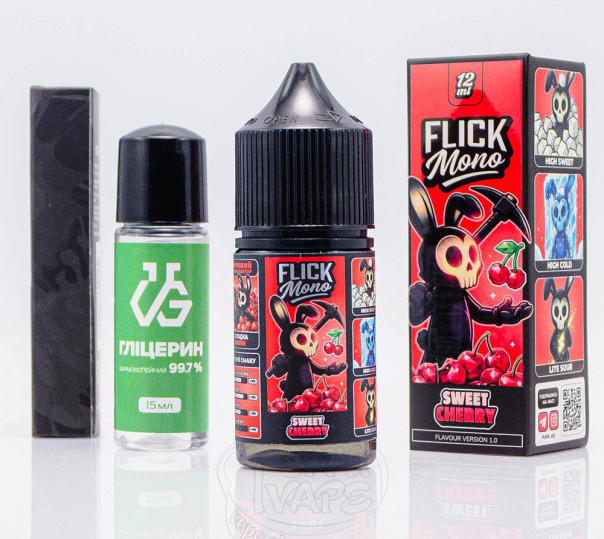 Рідина Flick Mono Salt Sweet Cherry 30ml 50mg зі смаком вишні (набір компонентів)