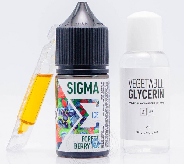 Рідина Fluffy Puff Sigma Salt Forest Berry Tea Ice 30ml 0mg зі смаком чаю із лісових ягід з льодом (набір компонентів)