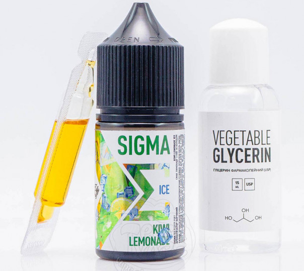 Рідина Fluffy Puff Sigma Salt Kiwi Lemonade Ice 30ml 50mg зі смаком лимонаду із ківі з холодком (набір компонентів)