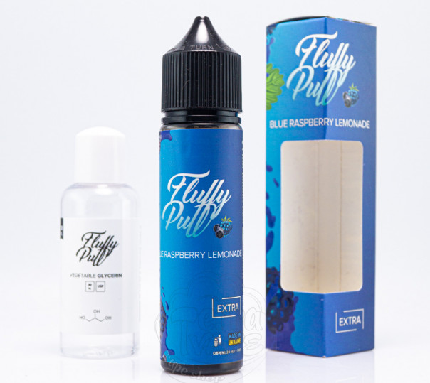 Жидкость Fluffy Puff Salt Blue Raspberry Lemonade 60ml 0mg (набор компонентов)