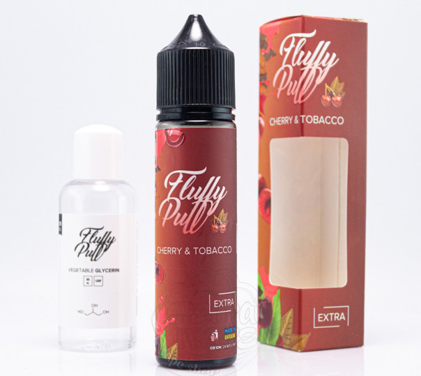 Рідина Fluffy Puff Salt Cherry Tobacco 60ml 0mg (набір компонентів)